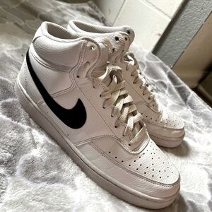 Nike Court Vision Mid Next Nature Black and White